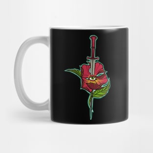 Knife and flower Mug